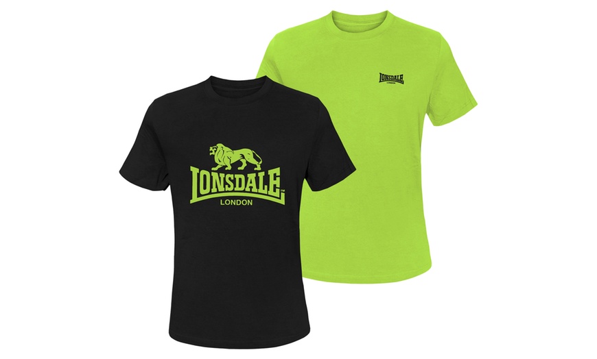 Image 3: Set da 2 T-Shirt da uomo Lonsdale