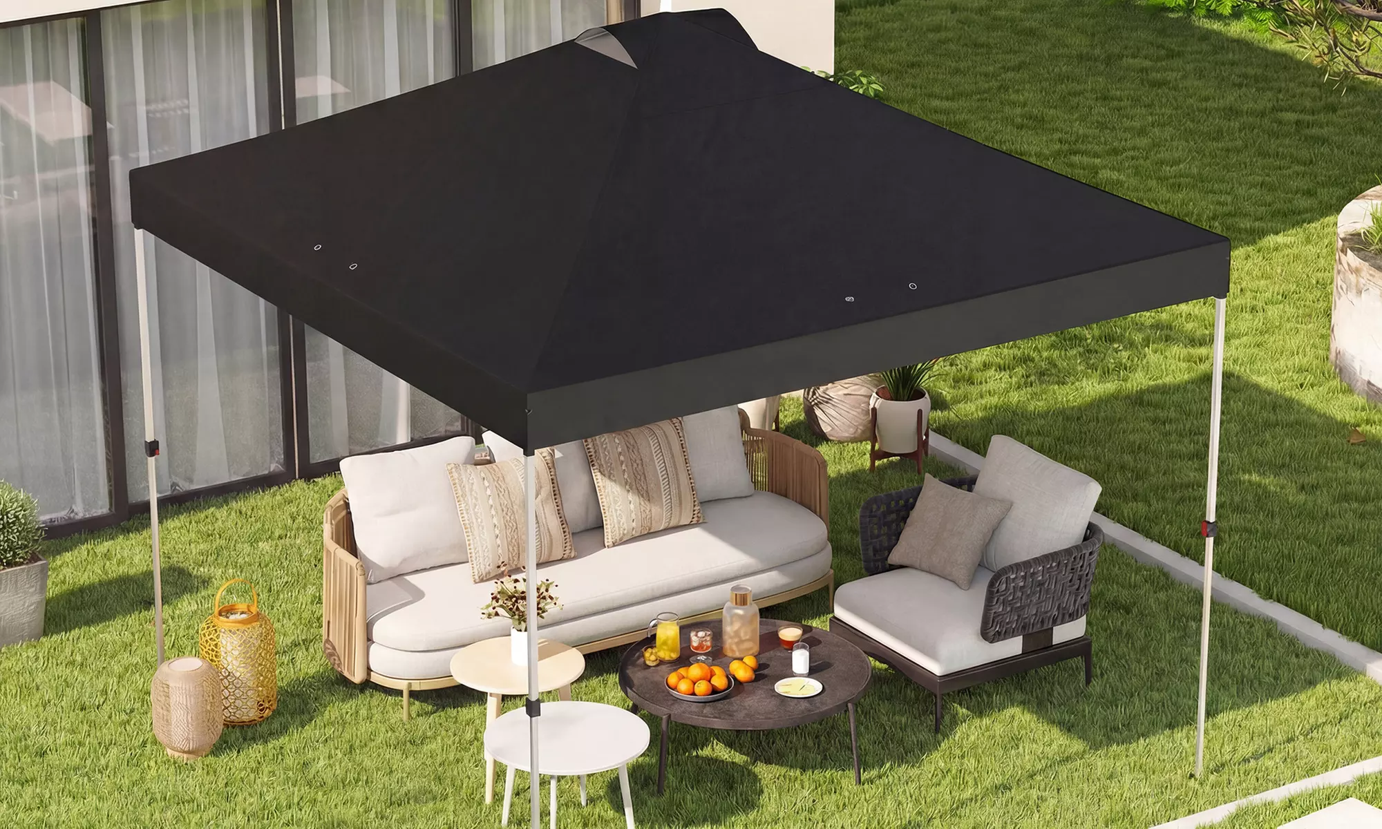 Outsunny 3m x 3m Gazebo Roof Replacement Cover