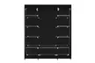 Armoire portable de rangement avec 12 casiers et 1 barre de suspension mobile de la marque Herzberg, coloris au choix - Image 6