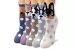 Lot de 5 ou 10 paires de chaussettes en coton imprimés chien - Second Medium
