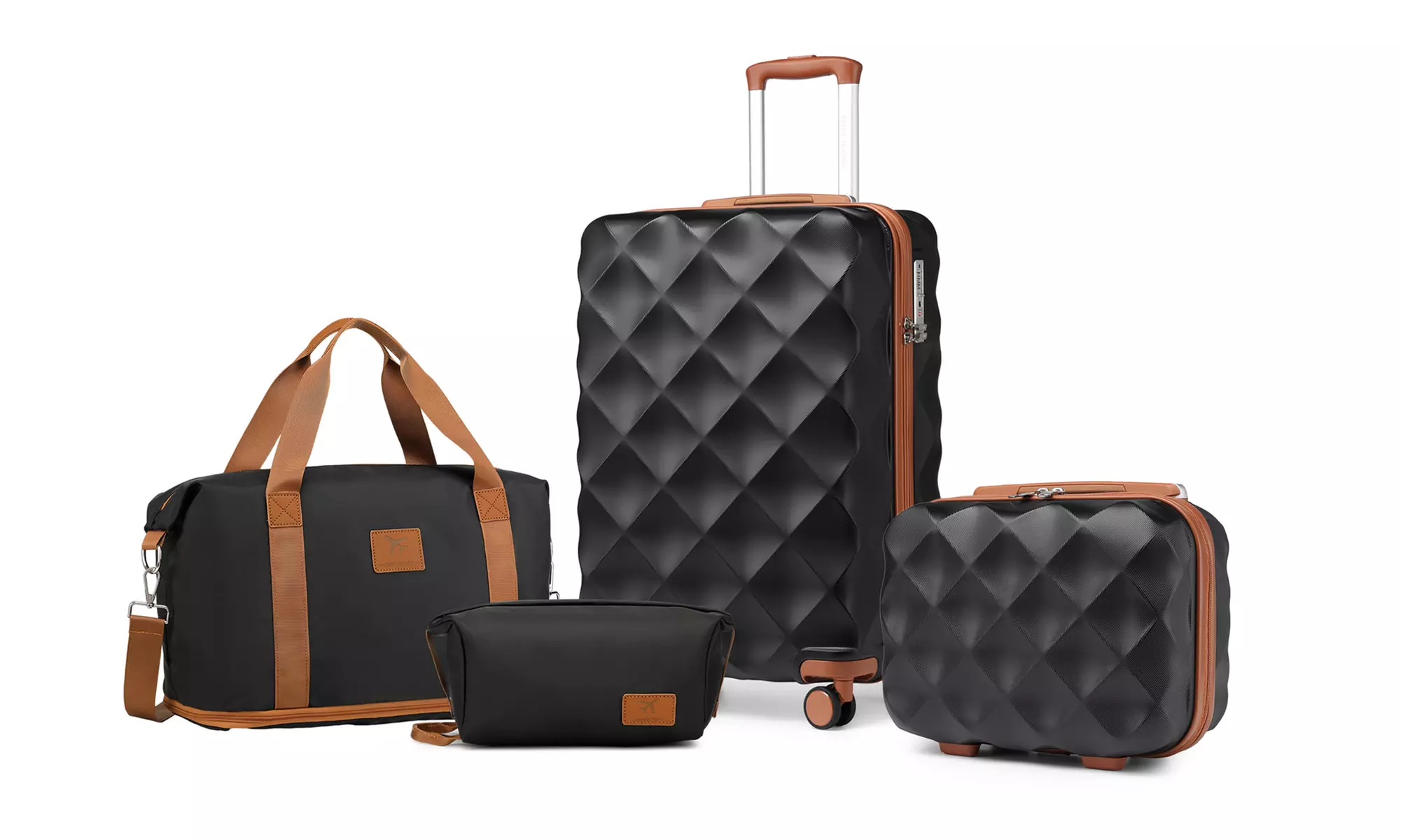 Set van 1, 2 of 4 koffers inclusief reistassen