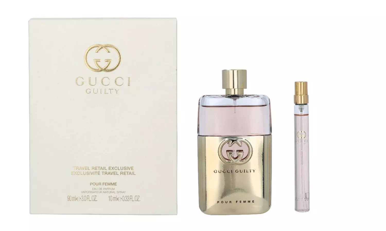 Gucci Guilty 90ml EDP Spray  with 10ml Travel Pack