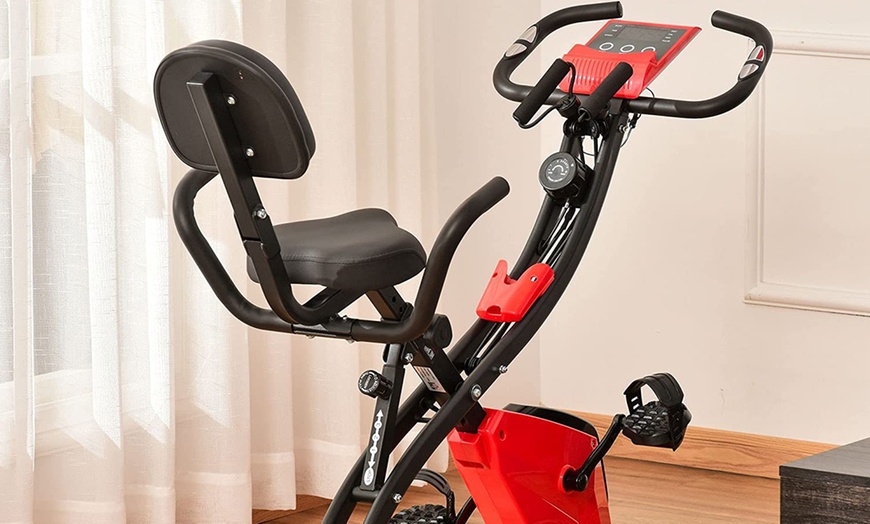 Image 4: HomCom Exercise Bike