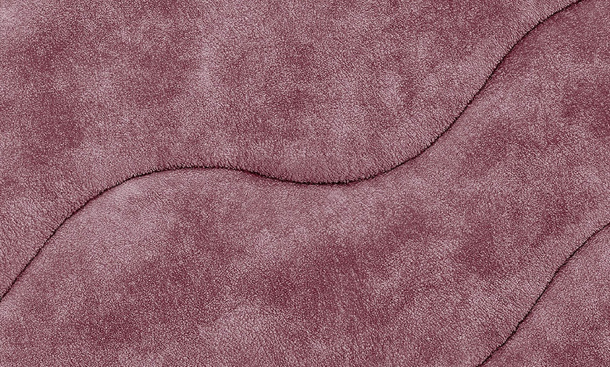 Image 10: Gesteppte Bettdecke in Samt-Optik
