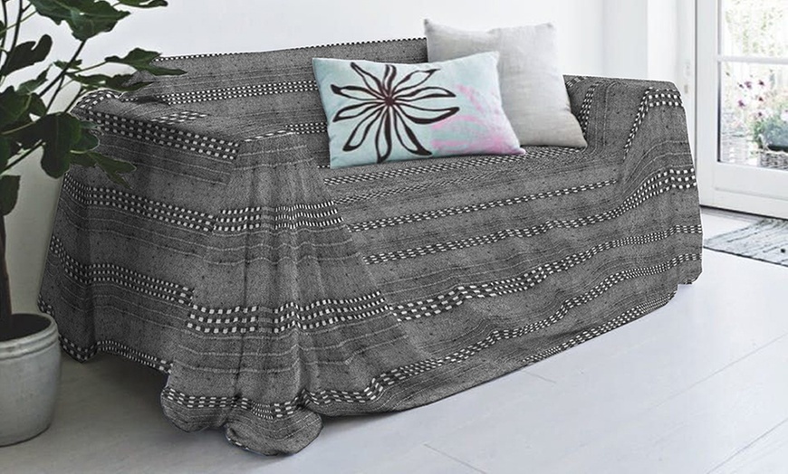 Image 2: Bankhoes en sprei van gerecycled katoen