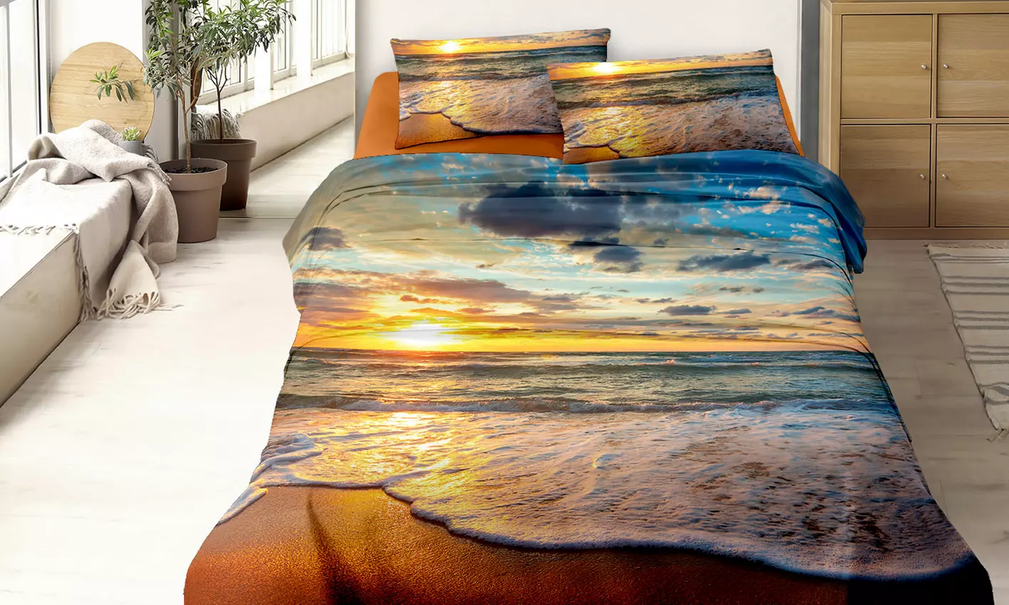 Completo letto matrimoniale in cotone