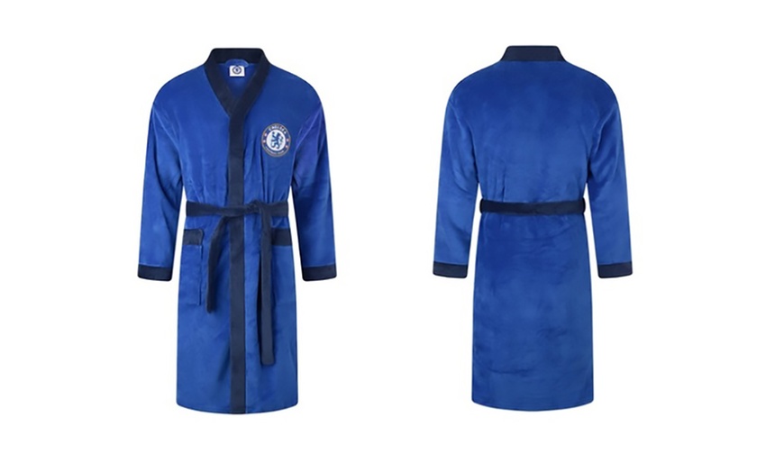 Image 3: Men's Football Dressing Gown