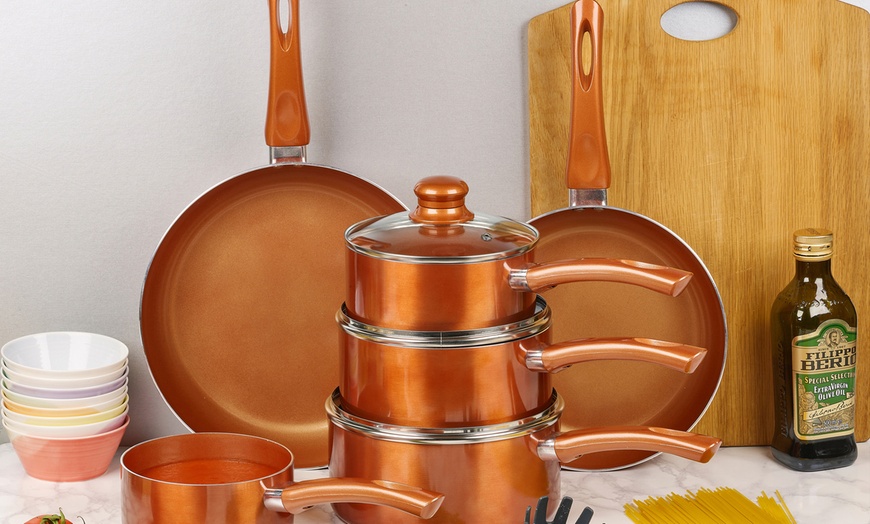 Image 12: Six-Piece Copper Cookware Set