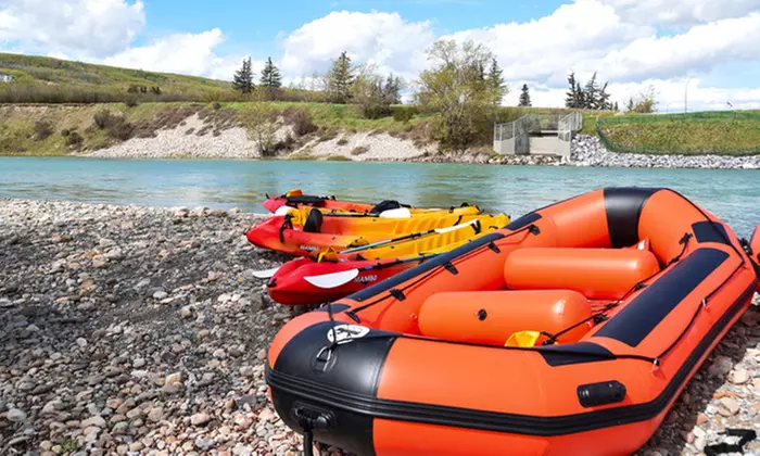 Single or Double Kayak Rentals, or Raft Rental for up to Eight from The Paddle Station (Up to 49% Off) - Primary Image
