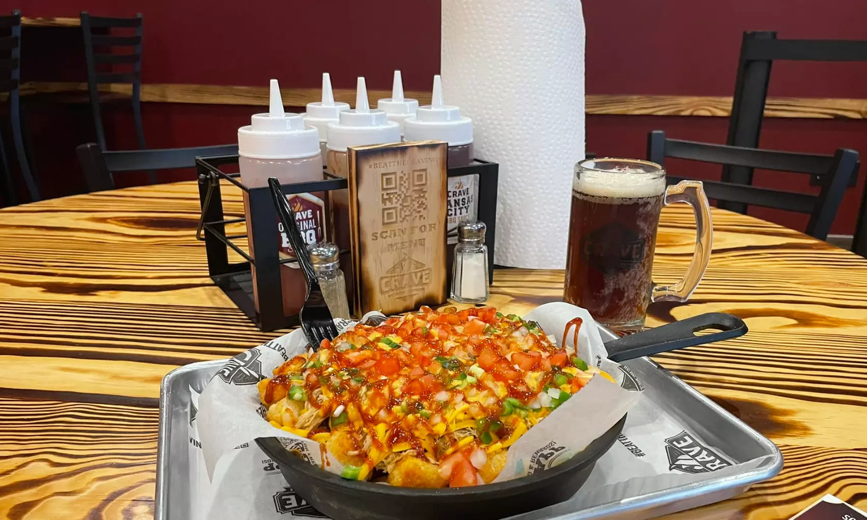 Throw Axes, Share Nachos: The Ultimate Fun & Food Combo at Crave Hot Dogs and Barbeque - North Aurora (Up to 53% Off) - Primary Image