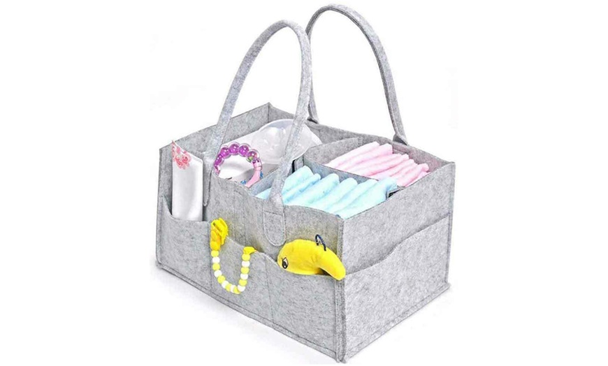 Image 1: Baby Nappy Changing Caddy Bag