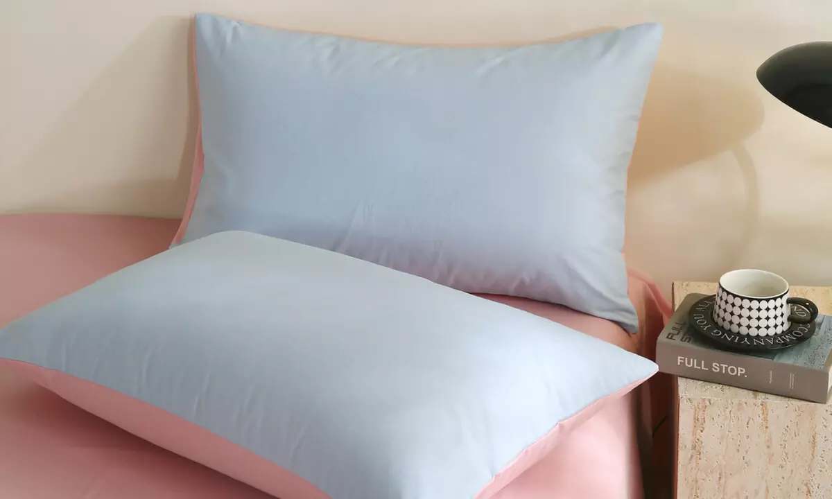Reversible Pure Cotton Pillowcase Pair