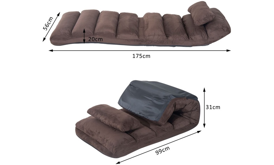 Image 6: Homcom Foldable Sofa Bed