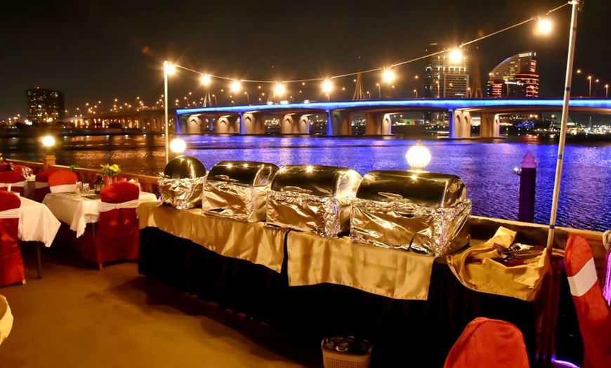 Image 3: Dubai Canal dhow dinner cruise with soft beverages and live shows