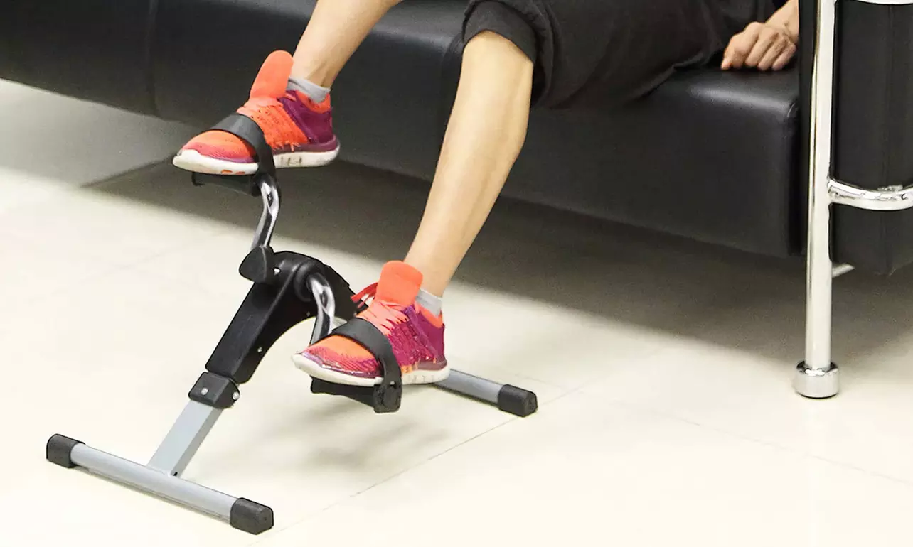 iMounTEK Foldable Exercise Bike with Mini Pedals and LCD Display - Primary Image