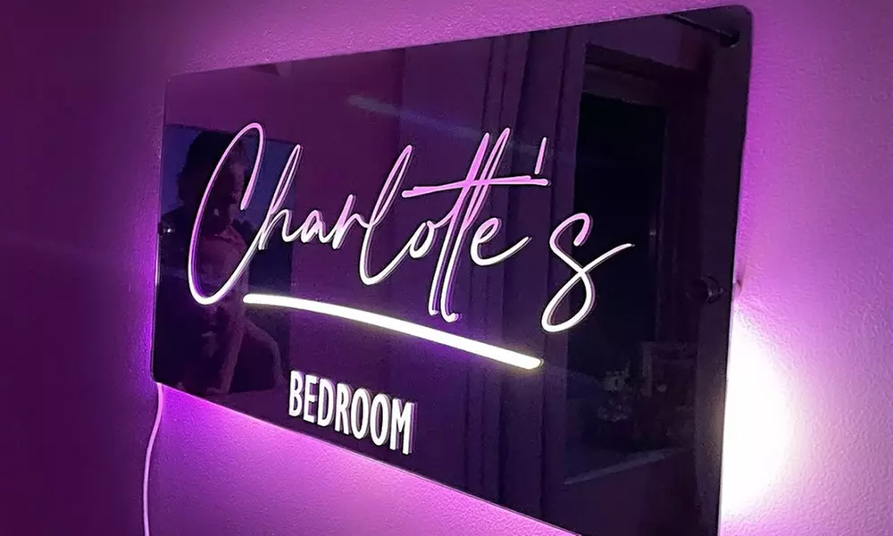 Custom Mirror Sign from Justyling