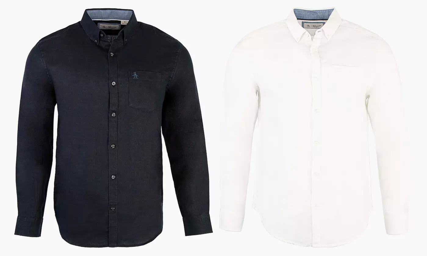 Chemise en lin pour homme Penguin - Primary Image