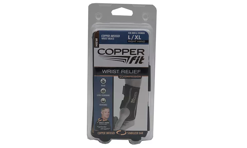 Copper Fit Compression Wrist Sleeve for Right Hand - Second Medium