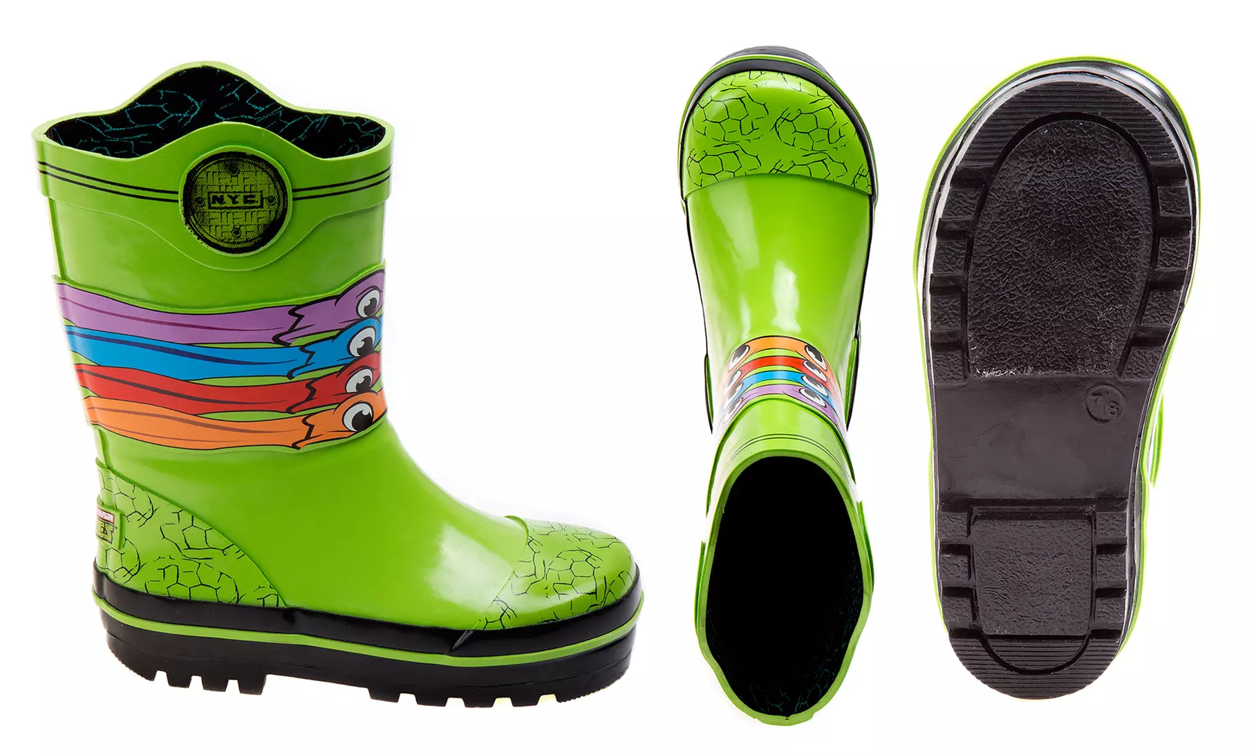 Kids' Cartoon Character Rain Boots (Size 7/8) - Primary Image
