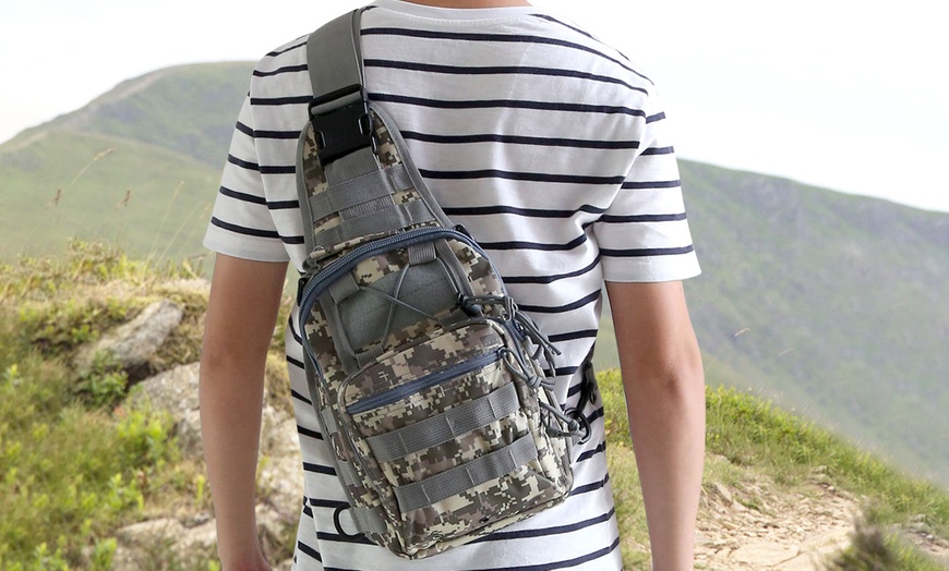 Image 1: Military Sling Backpack