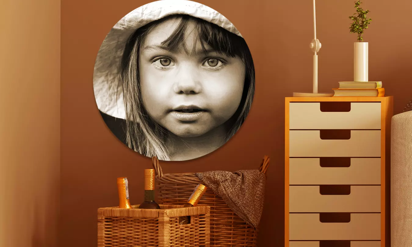 Jouw foto op een wandcirkel