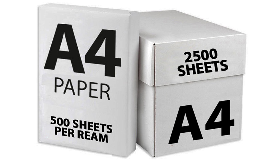 Image 1: A4 Laser Inkjet Copier Paper - 2500 Sheets (75gsm)