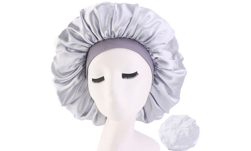 Image 3: Bonnet de nuit pour protection des cheveux 