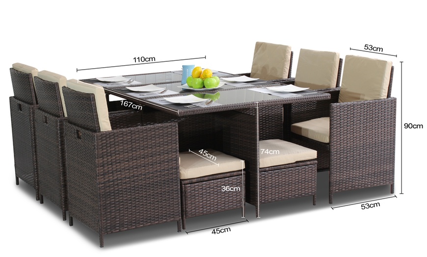 Image 9: Rattan-Effect Cube Sets, 2 Sizes