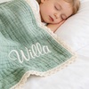 Image 10: Wrap Your Baby in Love - Custom Embroidered Baby Nap Blankets (Up to 85% Off)