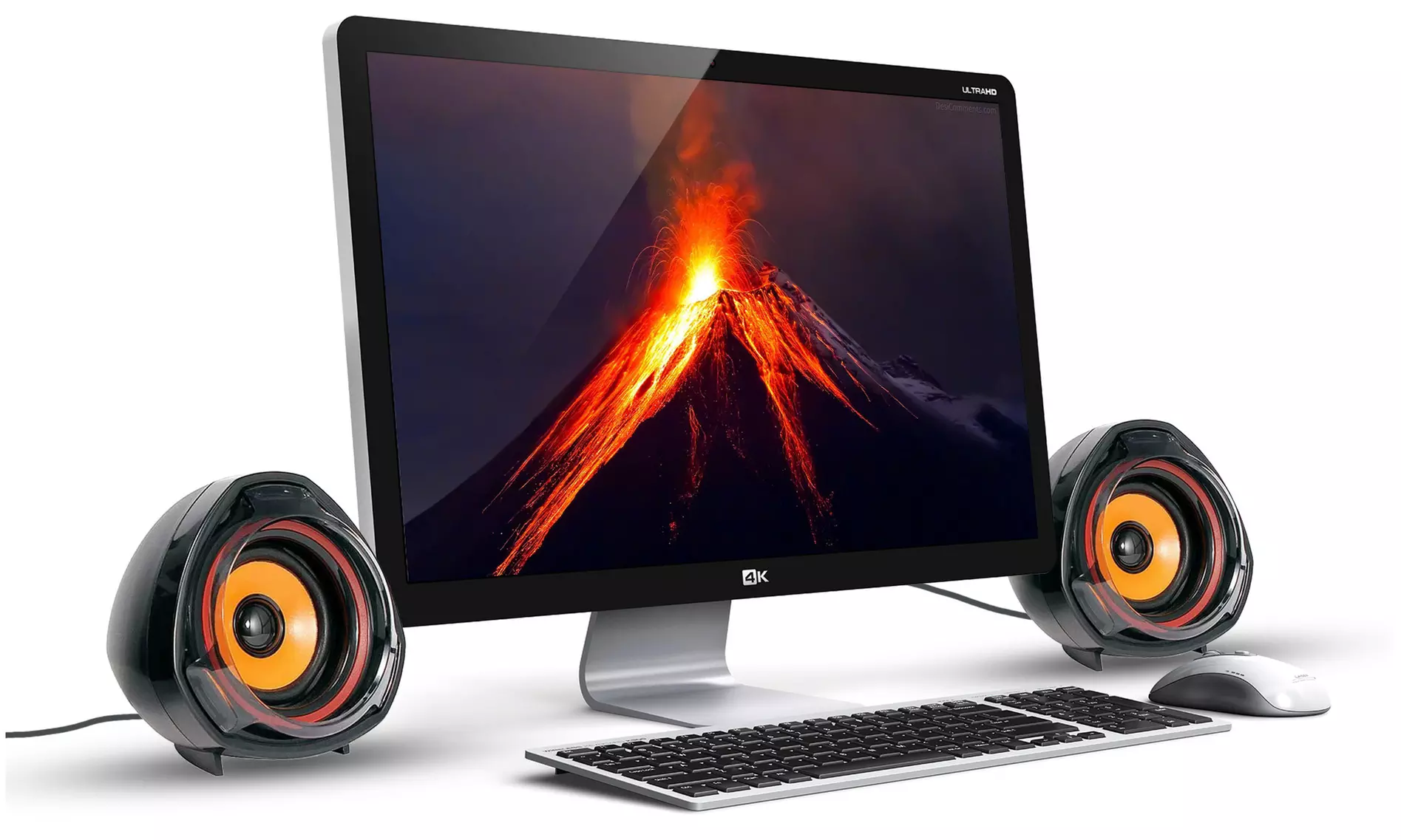 Volcano Bass Multimedia Stereo Speaker System - Primary Image