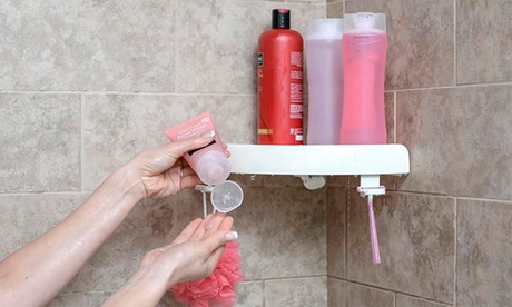 Fino a 4 ripiani angolari a ventosa