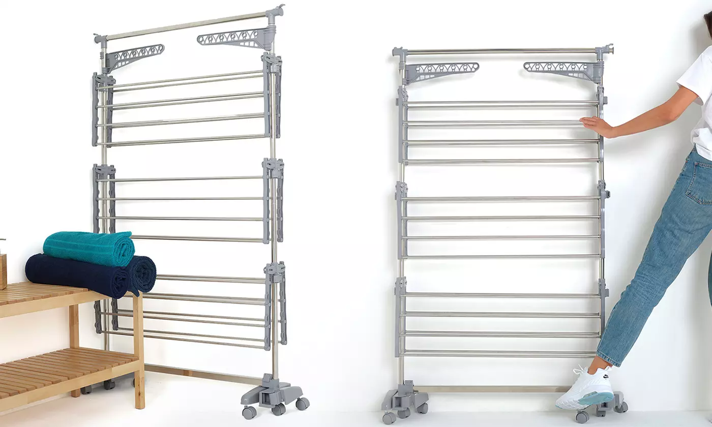 Étendoir à linge multifonction "Extra" Kitchen Move avec accessoires