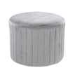 Image 5: Round Velvet Stool, Soft Upholstery and Plush Comfort
