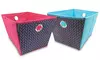 Patterned Storage Bins with Handles (2-Pack)