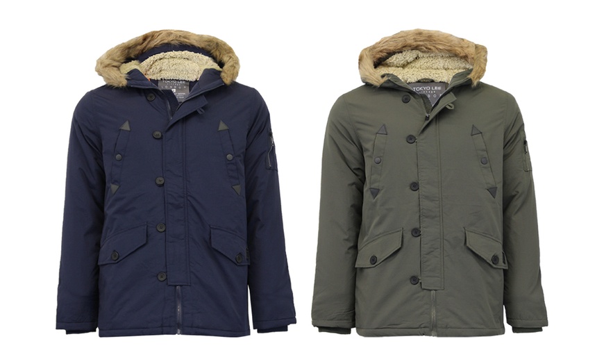 Image 1: Tokyo Laundry Men's Parka Jacket