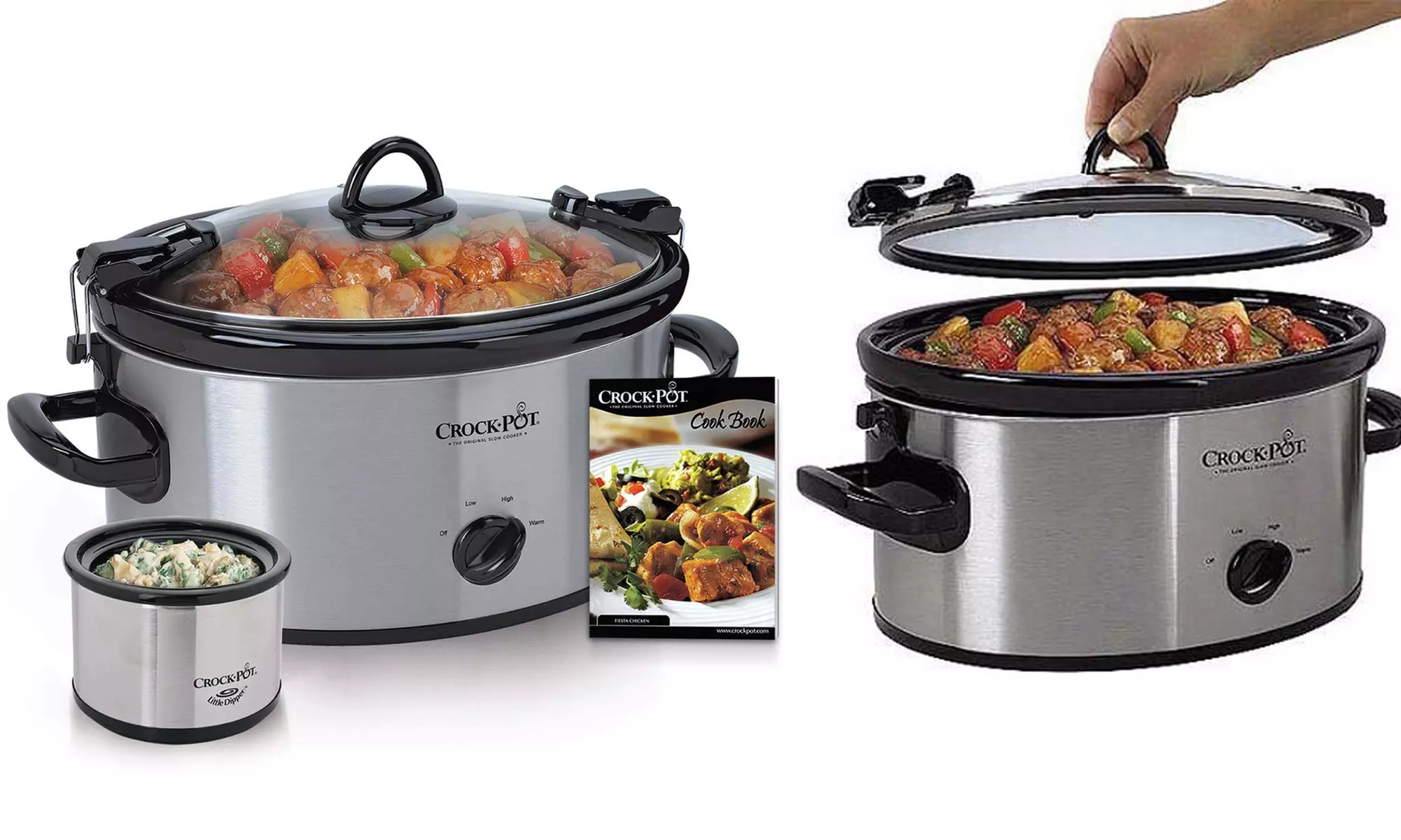 Crock-Pot Cook & Carry Set with Little Dipper and Recipe Book (6.5-Quart) - Primary Image