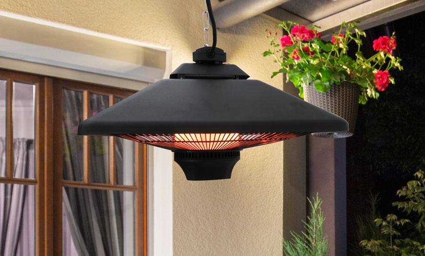 Image 1: Outdoor Hanging Electric Heater