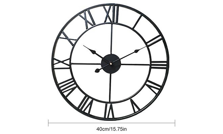 Image 6: Roman Numeral Wall Clock