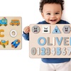 Image 8: Personalized Wooden Name Puzzle Board by Justyling Up to 81% Off