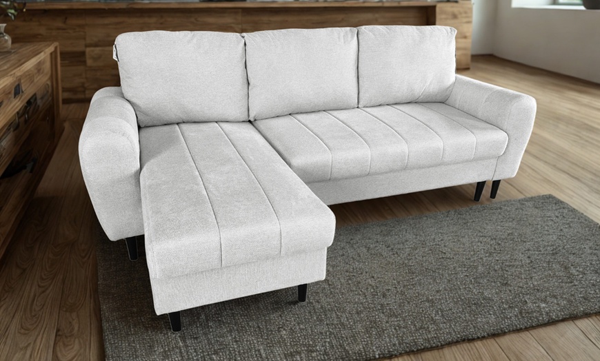 Image 20: DS Living Sienna 3 Seater Corner Sofa Bed with Storage