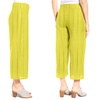 Image 7: Women's Elastic Waist Wide-Leg Pleated Crop Pants
