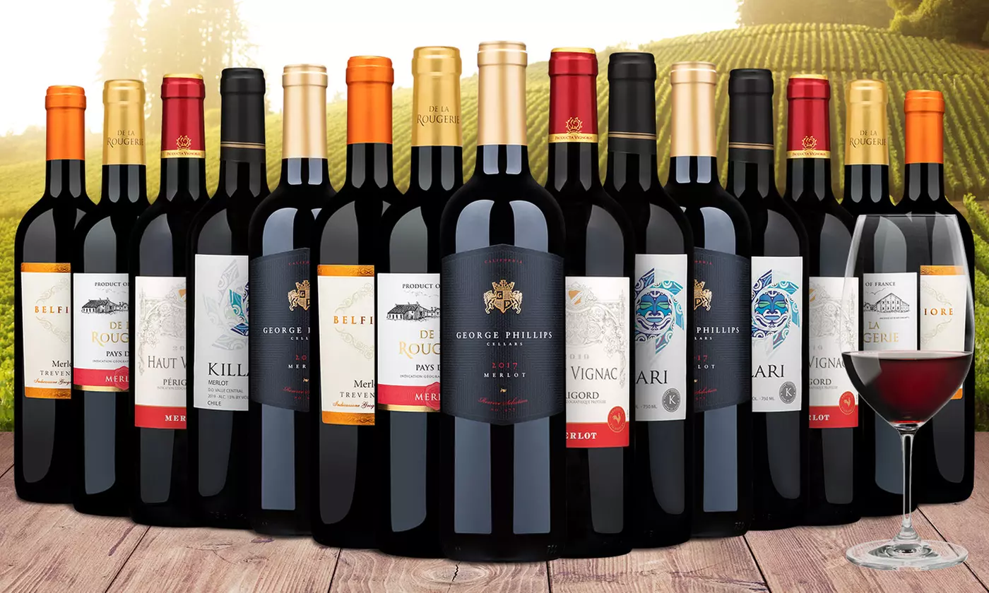6-, 12-, or 15-Pack of Merlot from Wine Insiders (Up to 70% Off) - Primary Image