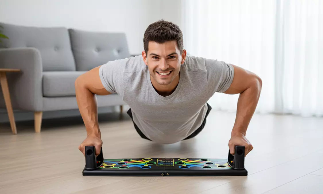 9 in 1 Push Up Rack Board System Fitness Workout Train Gym Exercise