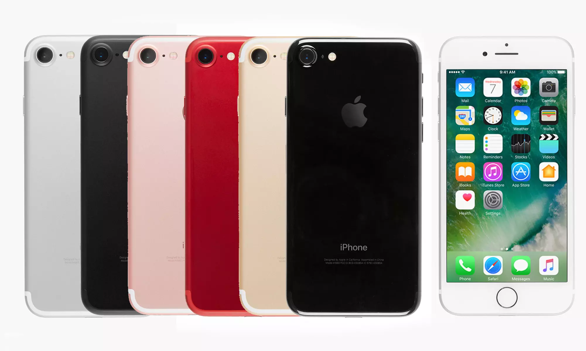 Apple iPhone 7/7 Plus with MFi Certified Lightning Cable and Generic Power Adapter (GSM/CDMA Unlocked) (Refurb. B-Grade) - Primary Image