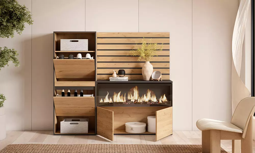 Scarpiera, Credenza, Camino elettrico