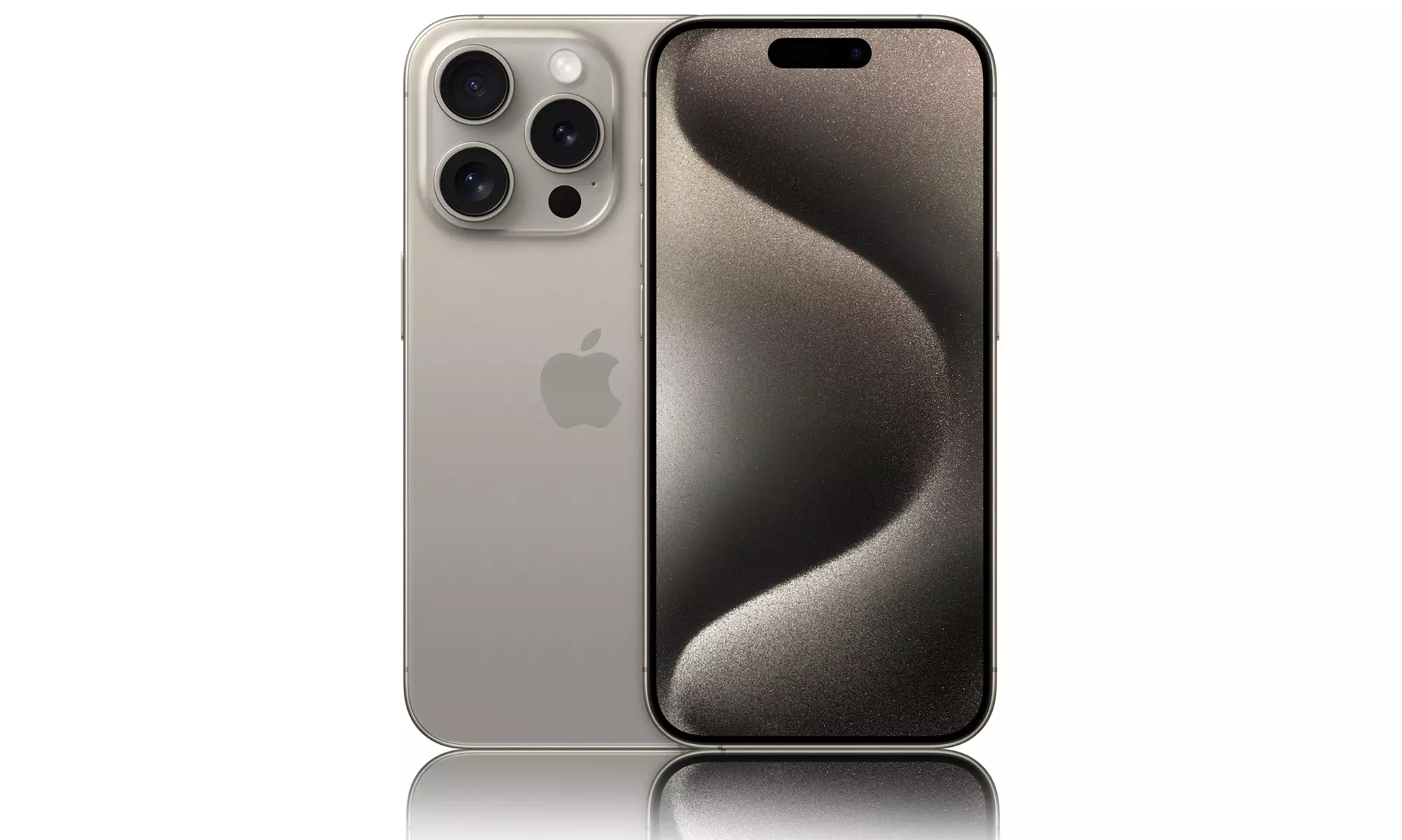 Generalüberholtes Apple iPhone 15 Pro in Premiumqualität mit 128 GB, natürliches Titanium - Primary Image