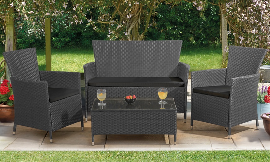 Image 5: St. Lucia Four-Piece Rattan Set