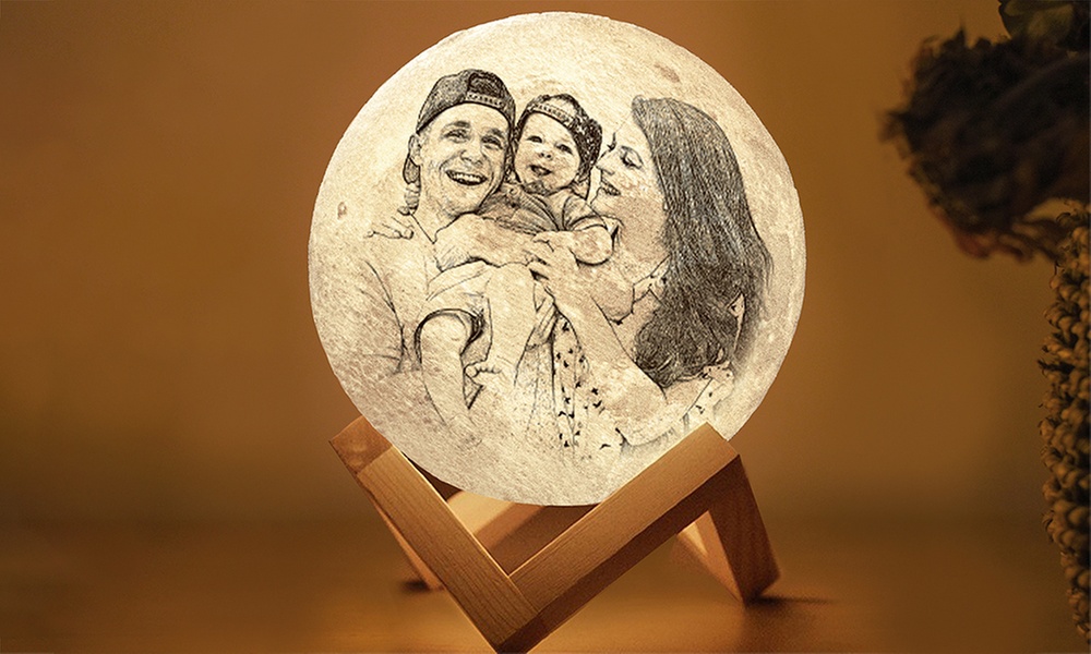 Illuminate Your Space with Custom Moon Lamps with One or Two Pieces