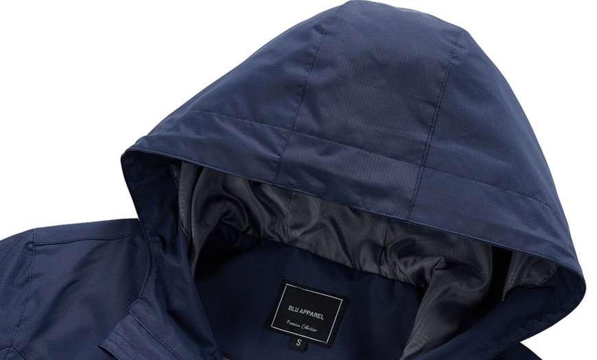 Image 19: Blu Apparel Men's Rain Jacket