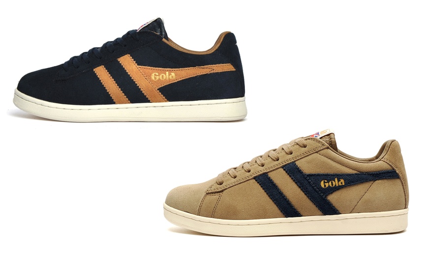 Image 1: Gola Equipe Suede Men’s Trainers